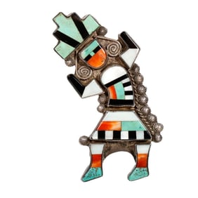 Vintage Native American Southwest Brooch