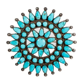Vintage Native American Southwest Brooch