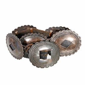 Vintage Native American Southwest Concho Belt