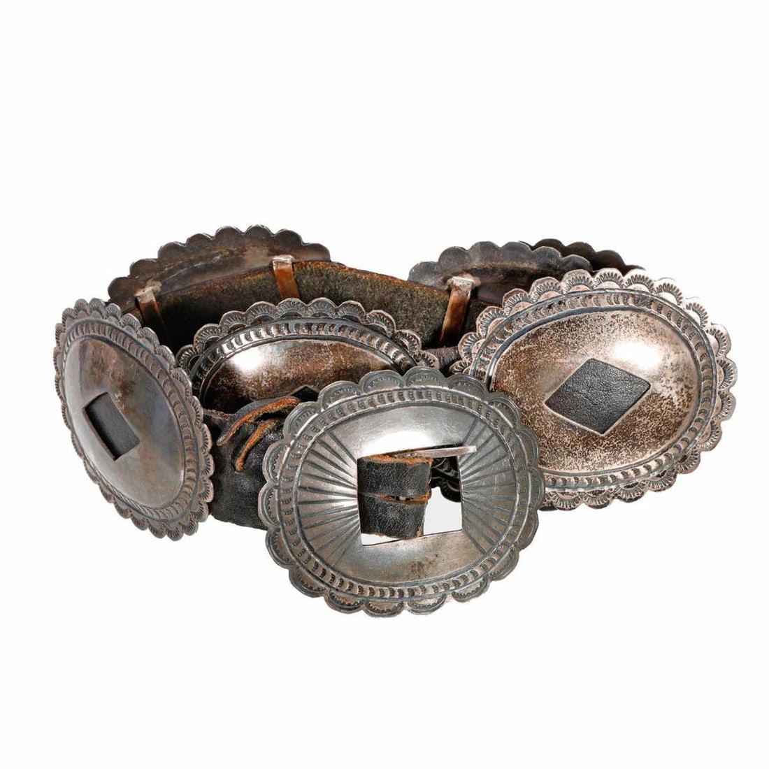 Vintage Native American Southwest Concho Belt (1 of 3)