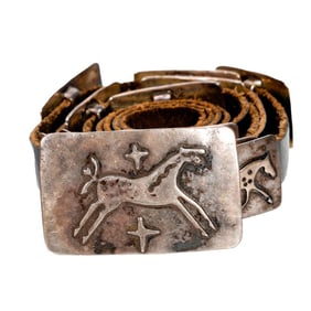 Vintage Native American Southwest Concho Belt