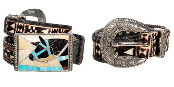 Vintage Native American Southwest Belts