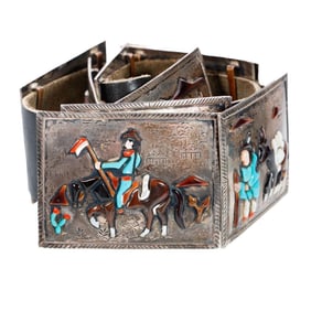 Vintage Native American Southwest Concho Belt