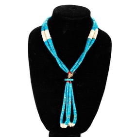 Vintage Native American Southwest Heishi Necklace