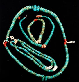 Vintage Native American Southwest Heishi Necklaces