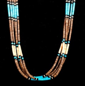 Vintage Native American Southwest Heishi Necklace