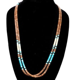 Vintage Native American Southwest Heishi Necklace