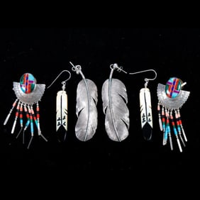 Vintage Native American Southwest Earrings