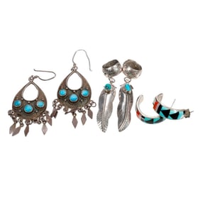 Vintage Native American Southwest Earrings
