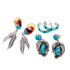 Vintage Native American Southwest Earrings