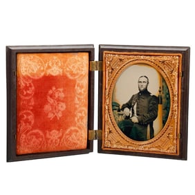 Cased Ambrotype Union Soldier