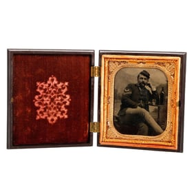 Cased Tintype Union Soldier