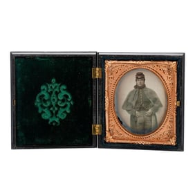 Cased Tintype Union Soldier
