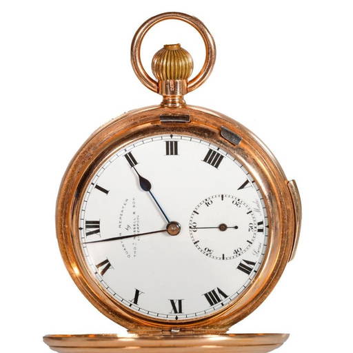 Thomas Russell Son 9k Gold Quarter Repeater Pocket Watch, 1924