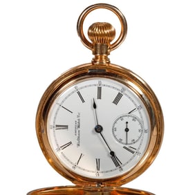 American Waltham 18k Gold Pocket Watch