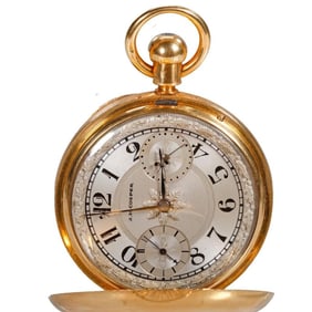 J H Cooper 18k Gold Key Wind Pocket Watch, 1872