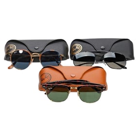 Three Pairs Ray Ban Sun Glasses