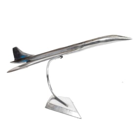 Cast Aluminum Concorde Jet Model