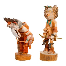 Two Hopi Kachina or Katsina Dolls