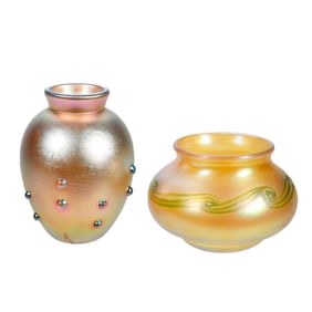 Two Art Glass Vases