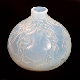 R. Lalique Courges Opalescent Glass Vase