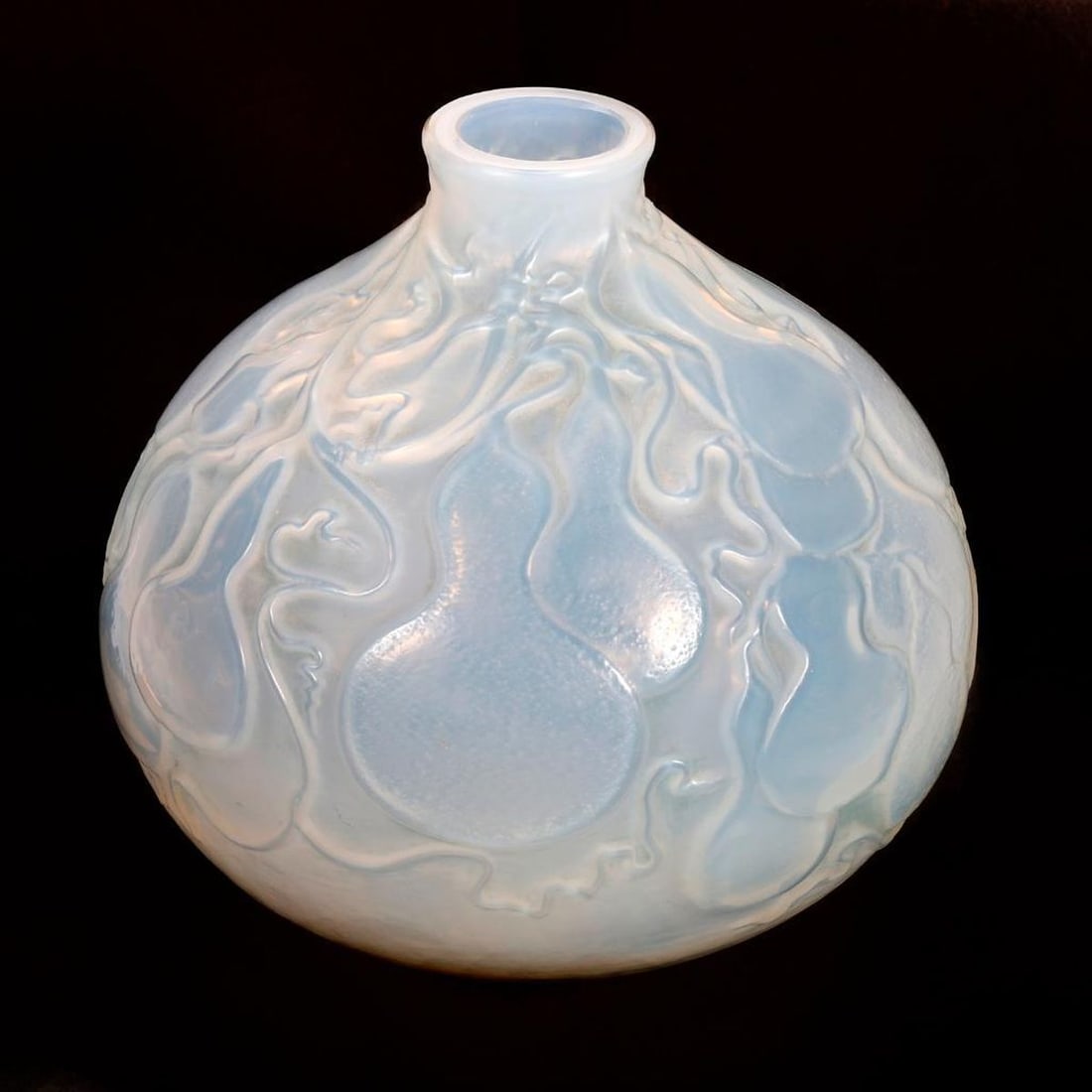 R. Lalique Courges Opalescent Glass Vase (1 of 3)
