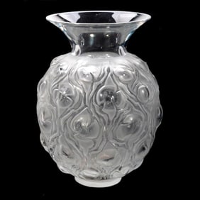 Lalique France Thorns Vase