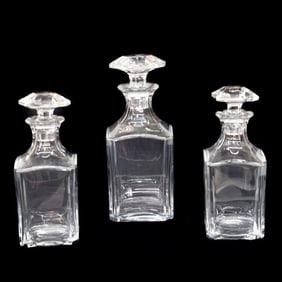 Suite of Baccarat Crystal Decanters