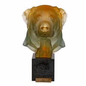 Daum Crystal Bust: Les Dandys Gaspard