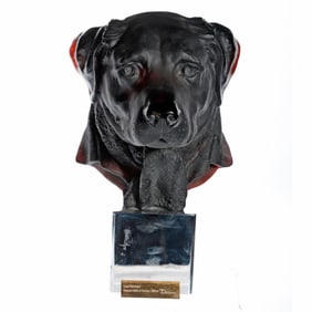 Daum Crystal Bust: Les Dandys Gaspard