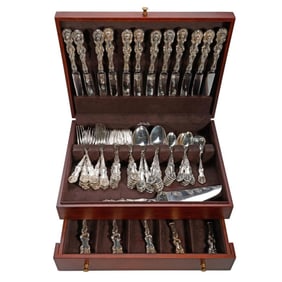 Frank W. Smith Silver Co. Lion Sterling Silver Flatware Service