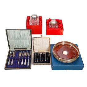 English Sterling and Sheffield Plate Lot