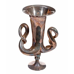 Italian Modern Sterling Silver Urn