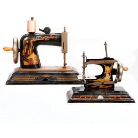 Two Casige Child's Sewing Machines