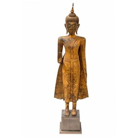 Thai Bronze Buddha Figure
