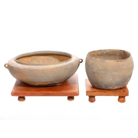 Two Small Chinese Pottery Vessels