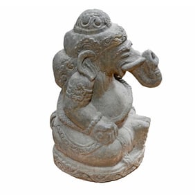 Indian Stone Ganesh Figure