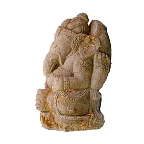 Large Carved Stone Ganesh Statue