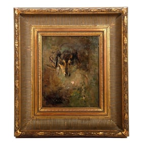 Small Impressionistic Painting of a Dog