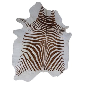 Faux "Chocolate Zebra" Rug
