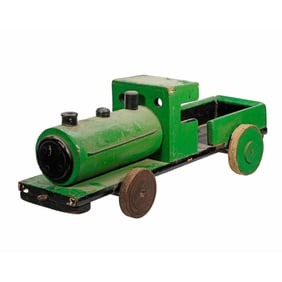 Folk Art Toy Steam Tractor
