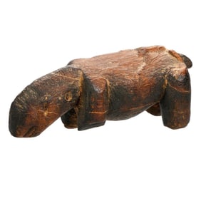 Folk Art Carved Wood Animal Figure