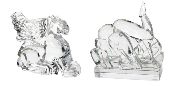 Two Baccarat Figures of Animals