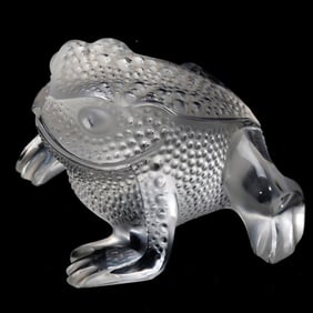 Lalique Crystal "Gregoire" Toad Sculpture