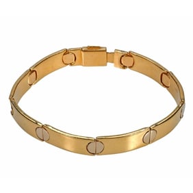 A bi-color gold bracelet