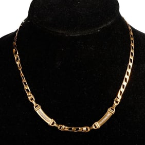 A diamond and 18k gold necklace, Italy