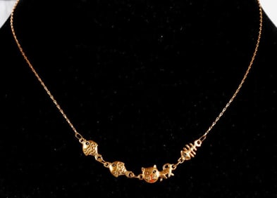 A 14k gold necklace