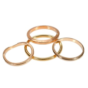 Four gold bands