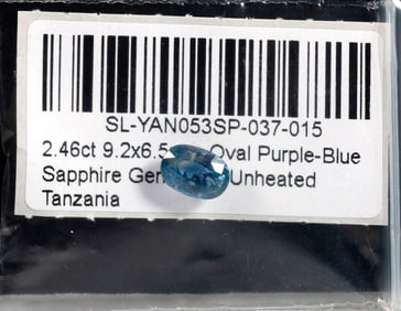 An unmounted sapphire