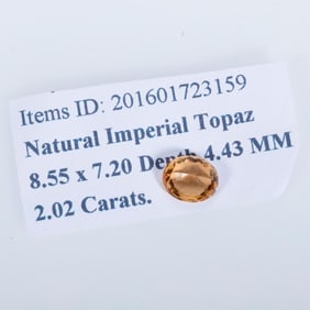 An unmounted imperial topaz